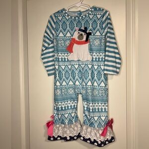 Polar Bear Ruffle Romper